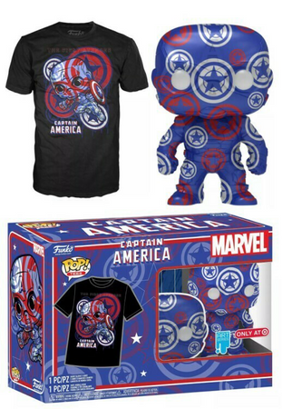 image de Captain America POP! & Tee Collectors Box (M)