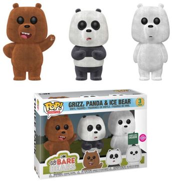 image de Grizz, Panda & Ice Bear (Flocked 3-Pack)